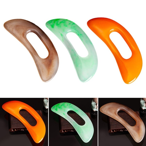 Gua Sha Massageværktøj Skrabning Massager orange