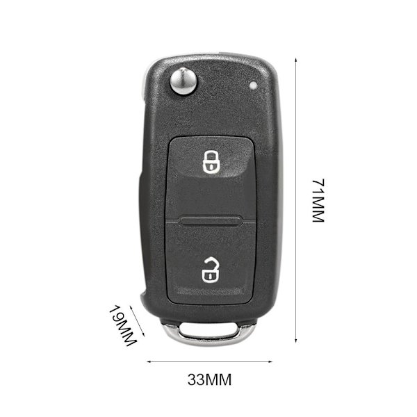Fjernbetjening Flip Key Bil Fjernbetjening 2 KNAPPER 2 KNAPPER 2 buttons
