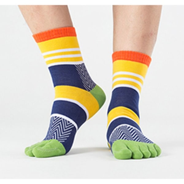 Five Finger Short Socks Hauskat sukat varpaalla KELTAINEN yellow