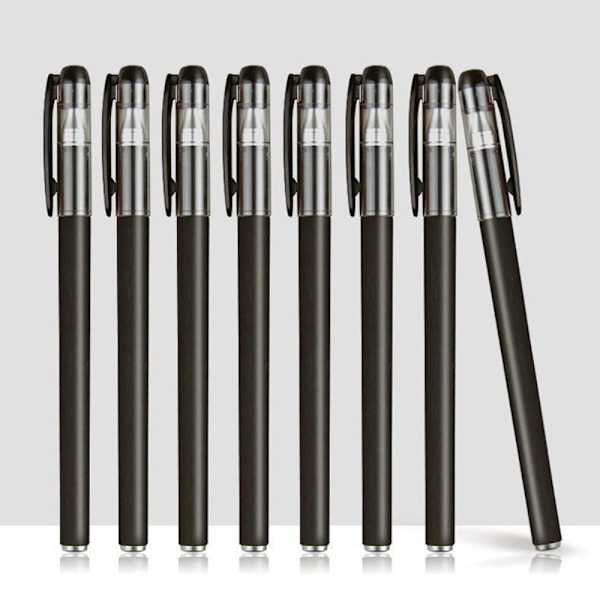 10STK Roller Pen Gel Pen 02-SORT BLÆK 02-SORT BLÆK 02-Black Ink