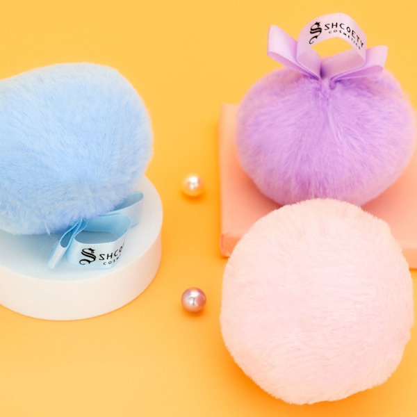Plysch Makeup Ball Makeup Powder Puff ROSA pink