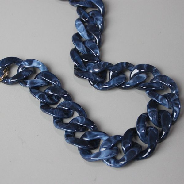 Akryl Resin Taskekæder Skuldertaskestropper 120CM BLÅ 120CM 120cm blue