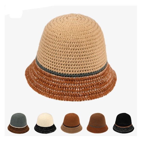 Kontraststickad mössa Fisherman Hat E E E