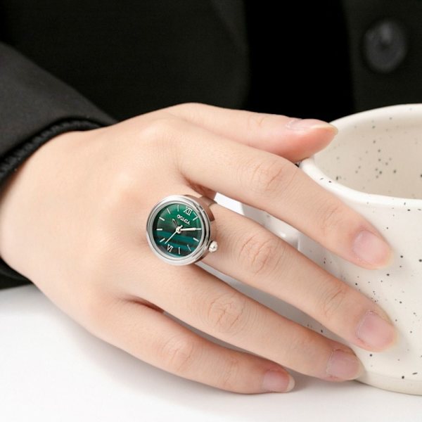 Mini Green Watch Ring Watch ROSE GULD Rose gold