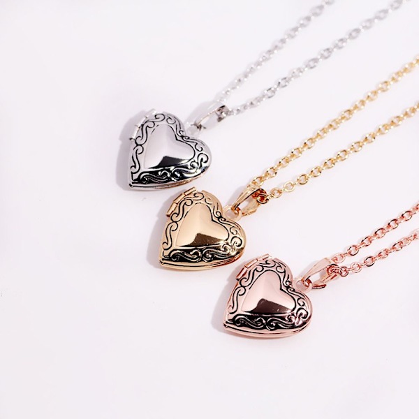 Halsband Foto Bild Medaljong ROSE GULD rose gold