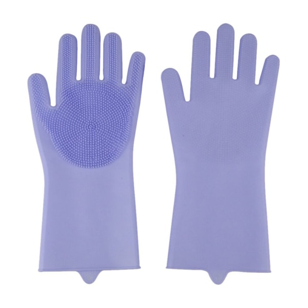 Silikone rengøringshandsker Opvask LILLA purple