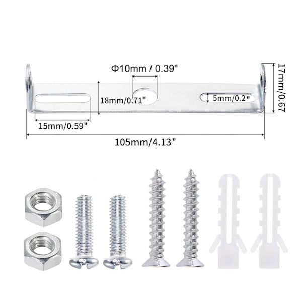 4 kpl universal asennusteline
