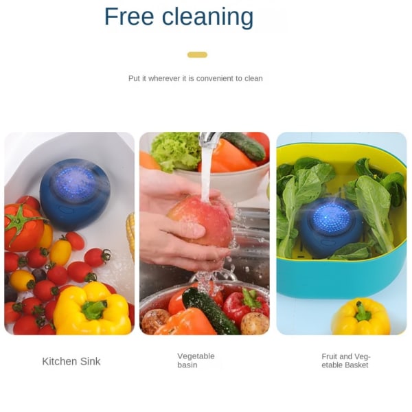 Frugt og Grønt Vaskemaskine Rensemaskine Frugt blue