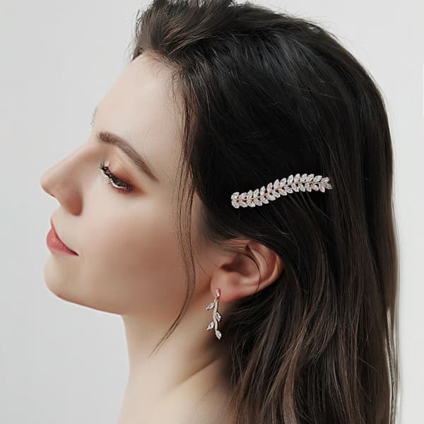 Krystallhårspenner Rhinestone Hodeplagg 3 3 3