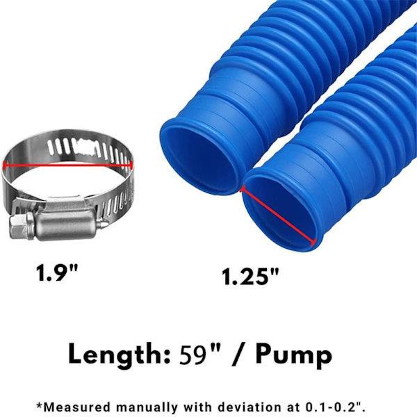 Pool pumpeslange Svømmebassin slanger 2 2 2