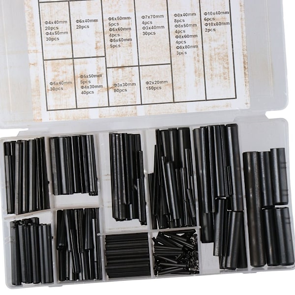 450 kpl Roll Pin Set Split Expansion Pin Uralliset jousitapit