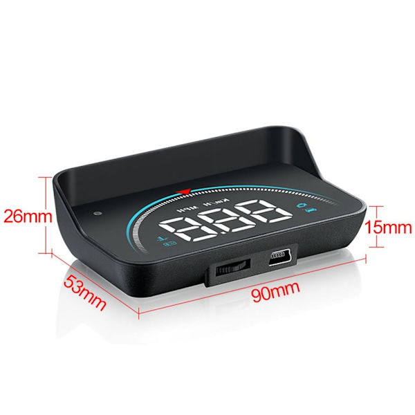 Bil Speedometer Head Up Display Hd Projector Obd2 Overspeed