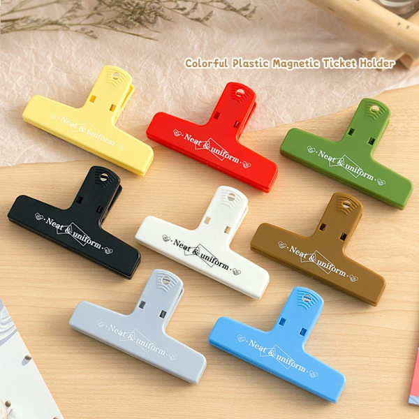3 STK Magnetic Clip Billettholder 3 STK HVIT 3 STK HVIT 3pcs white
