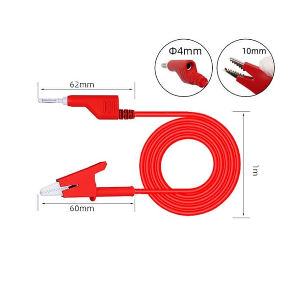 5 STK Test Probe Multimeter Testledninger Kabel Strømtesting linje