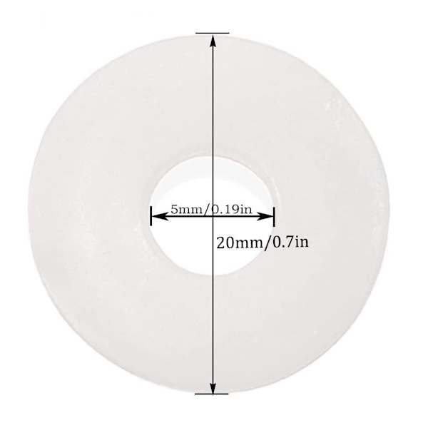 100 ST Packningar Flat Tip Tjock Base