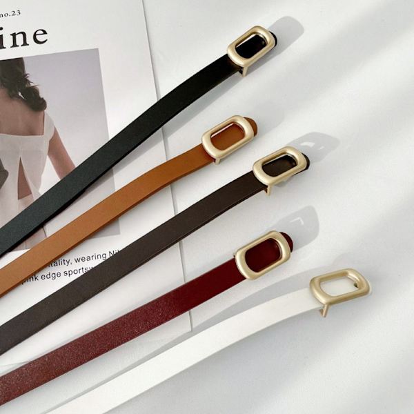 Midjebälte Enfärgat bälte VIT white
