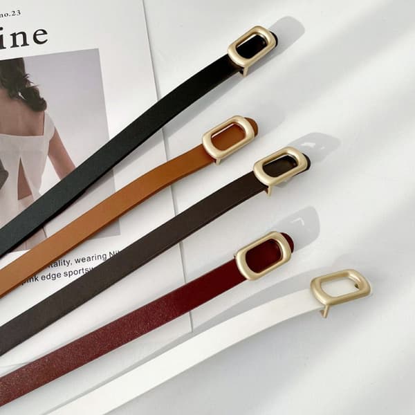 Midjebelte Ensfarget belte HVIT white