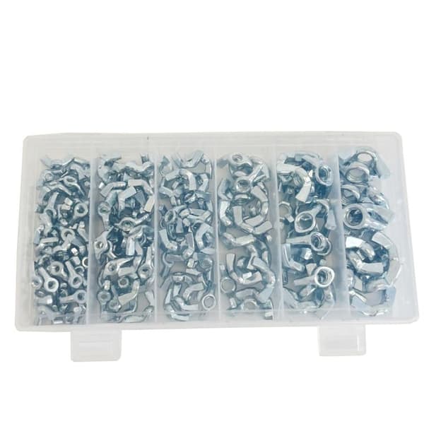 175 STK Vingmuttrar Assorted Kit Fästelement delar