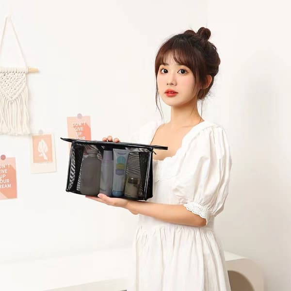 Mesh Makeup Bag Kosmetisk Bag 2 2 2