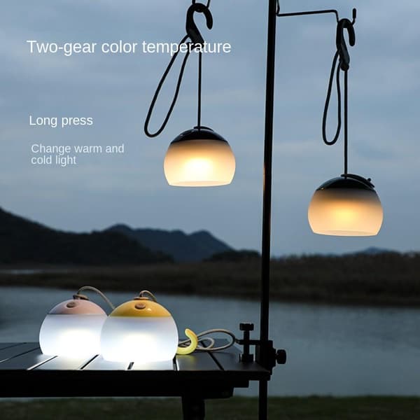 Campinglampe Utelys HVIT White