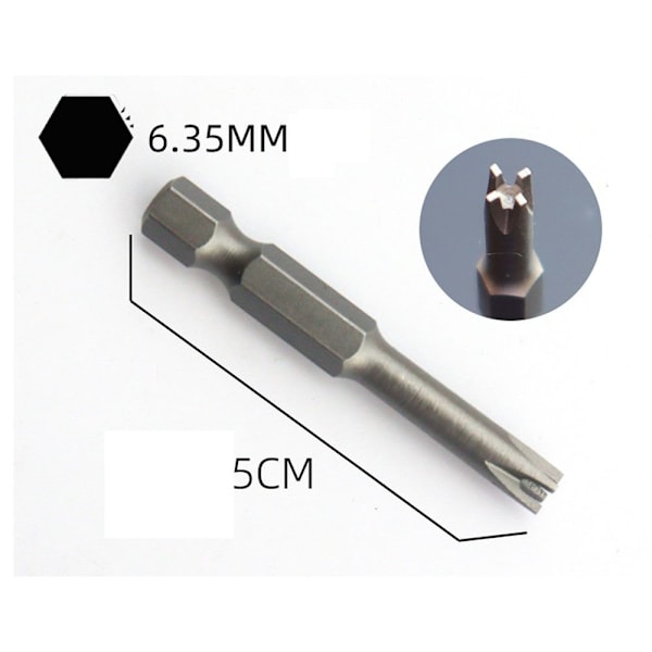 Skrutrekker Skrutrekkerbits 5 STK SKRUTREKKERBIT 5 STK 5PCS Screwdriver Bit