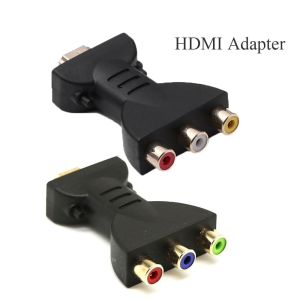 HDMI til 3 RGB/RCA Audio Adapter Component Converter HDMI to 3RCA
