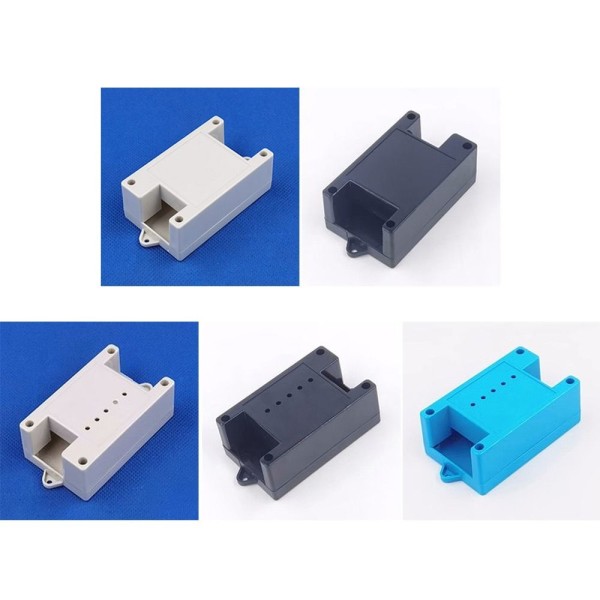 Elektronisk projektlåda Vattentät cover Projekt VIT UTAN White without Hole-without Hole