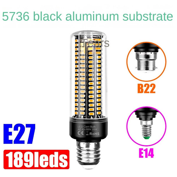 LED majslampor Majslampa E27-5W-VITT LJUS E27-5W-VIT E27-5W-White Light