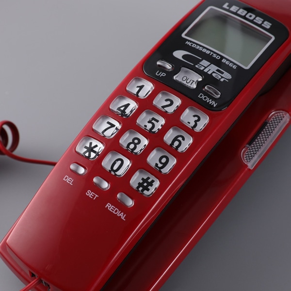 Langallinen puhelinluuri Puhelin PUNAINEN Red