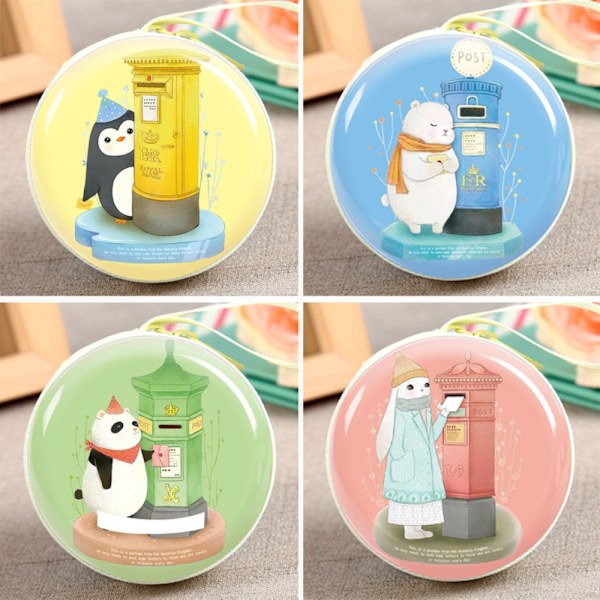 2stk Blik Tegneserie POSTBOX POSTBOX post box