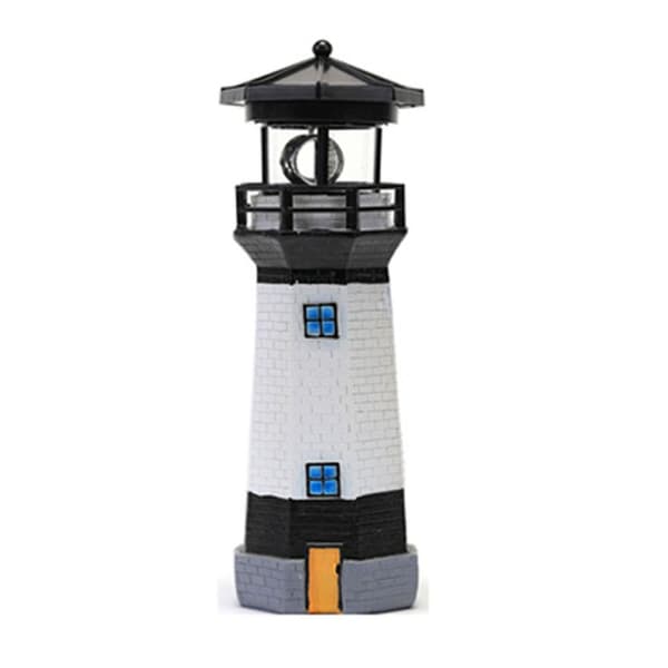 Lighthouse Solar Powered SVART Black