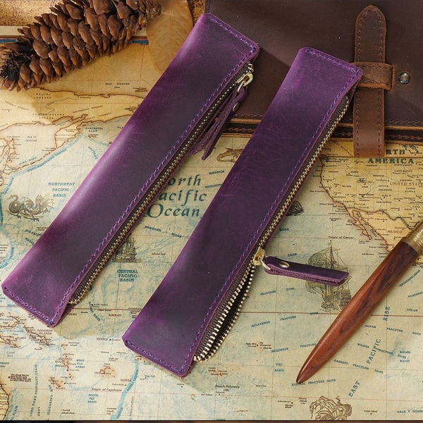 Papirtaske Penalhus LILLA purple