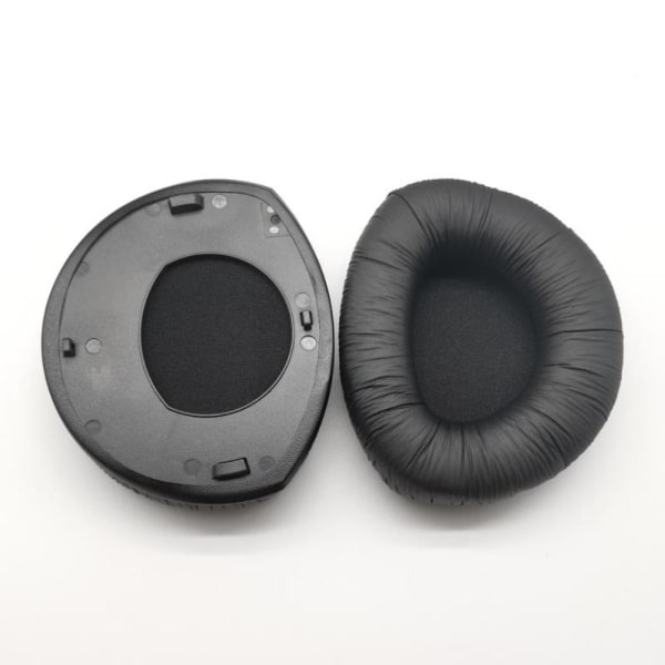 2 st/1 par öronkuddar utbytes hörlurar i läder läder hörlurar Leather Earpad