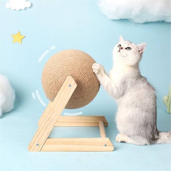 Cat Scratching Ball Ball Leketøy ML-FORMET L-FORMET ML-shaped