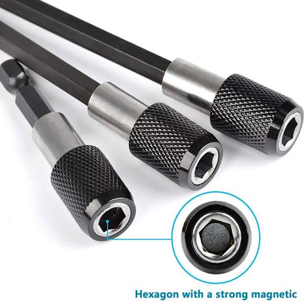 3 STK 1/4" AEG Impact Driver Hex Drill Holder Skrue 100MM3PCS 100mm3pcs