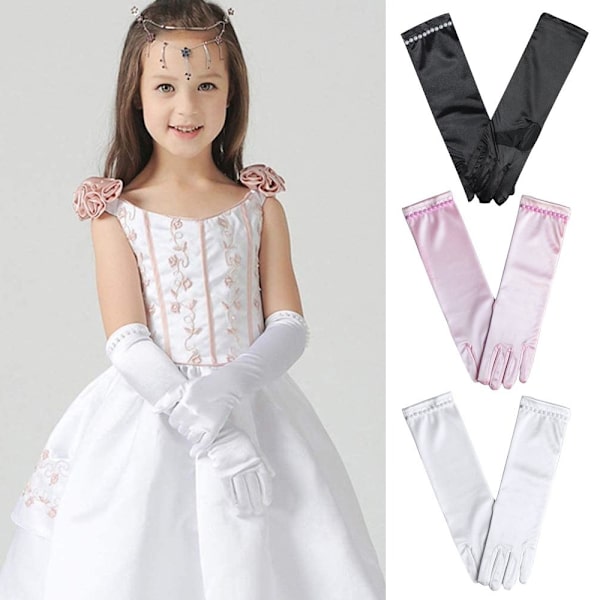 Bryllupshandsker Prinsessehandsker SORT M Black M