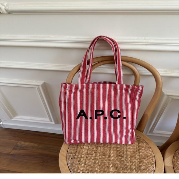 Letter Canvas Tote Dame Håndtasker SORT Black