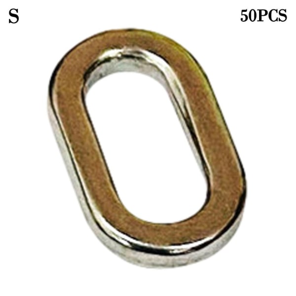 50 kpl kalastusuistinliitin Fishing Solid Ring S S