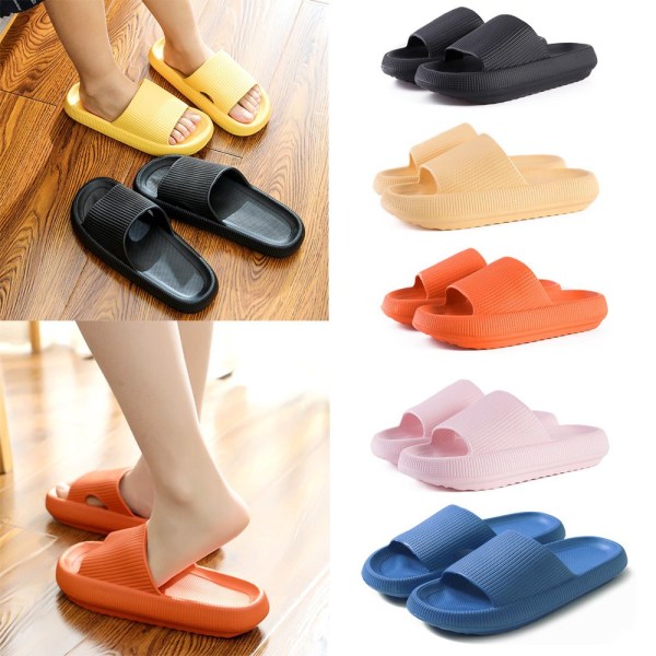 Pute Slides Sandaler Ultra-myke tøfler GUL 38-39 Yellow 38-39