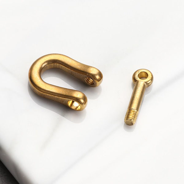 Massiv mässing karbinhake D Bow häftklammer 7MM 7mm