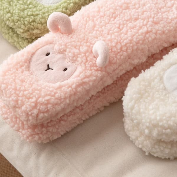 Sock Tofflor Cartoon Golvstrumpor ROSA Pink