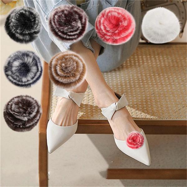 1 pari Shoe Decorations Clip Charm -solki TUMMANRUSKEA dark brown
