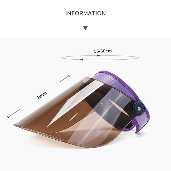 Solhatt Transparent Hat LILA Purple