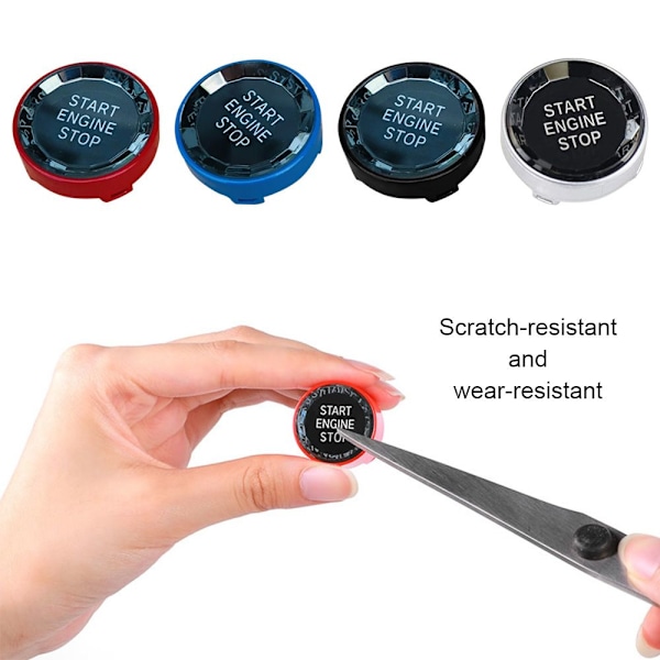 til bm w E90 E91 E92 E93 E60 4-farvet start stop knap sort