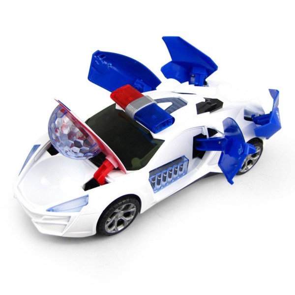 Elleksaksbilar Bump & Go Police Car Drifter-modell