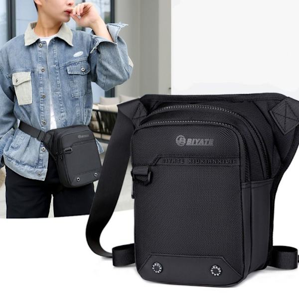 Riding Leg Bag Waist Pack MUSTA black