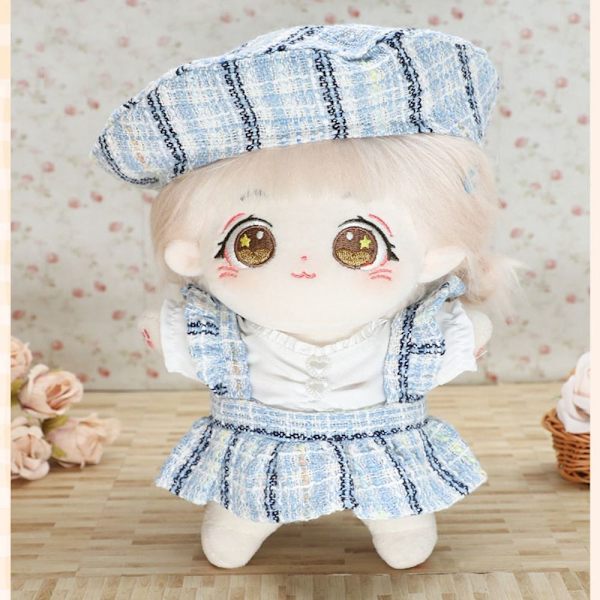 Nukke Vaatteet T-paita Mekot BLUE BERET HAT BERET HAT Blue Beret Hat-Beret Hat