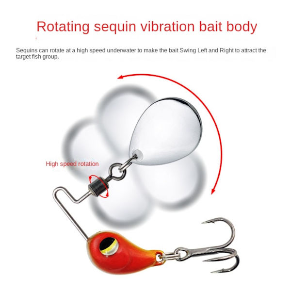 Metal Fishing Bait VIB Lure 12GH H 12gH