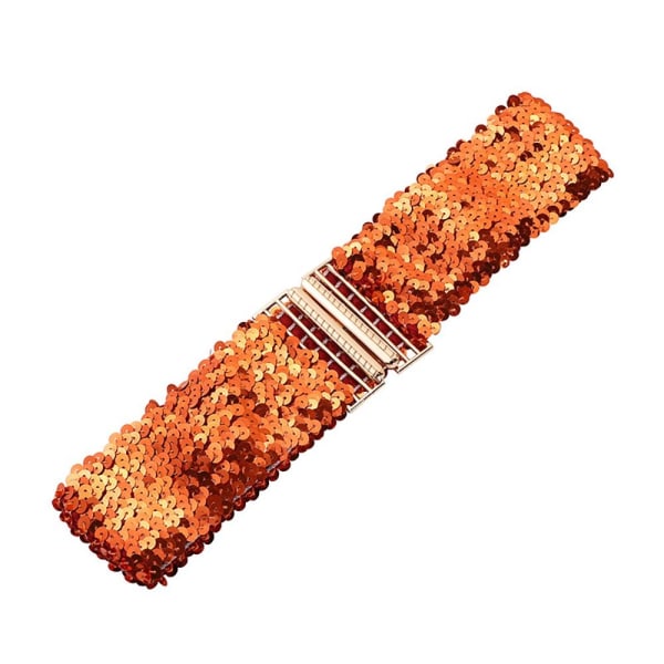 Sequin Stretch Belt Shinny Waistband 60X6CMJ J 60x6cmJ