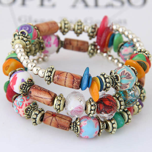 Bohemian Armband Multilayer Armband MULTICOLOR Multicolor
